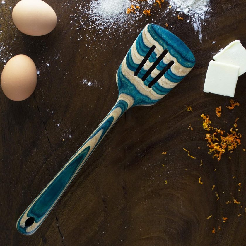 12-1/2" Wooden Slotted Spatula, Safe for Nonstick - Image 2